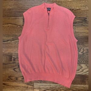 Paul Fredrick Coral Sleeveless Sweater